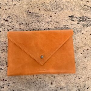 Magnolia Tan Leather Envelope Clutch